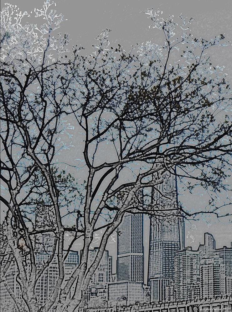 Chicago Photo Art Note Card-John Hancock Building